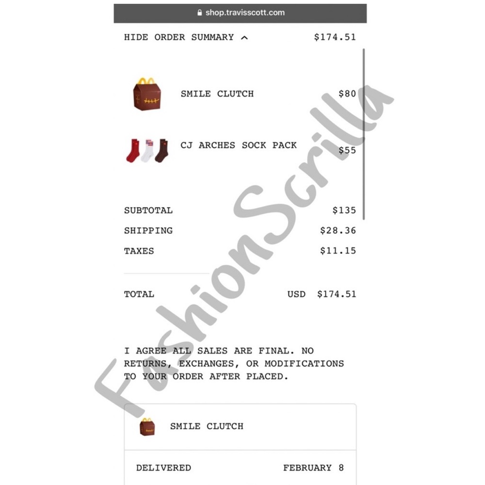 Travis Scott x McDonald’s Smile Clutch - Picture 11 of 16